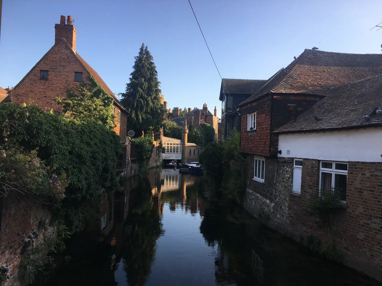 River and houses