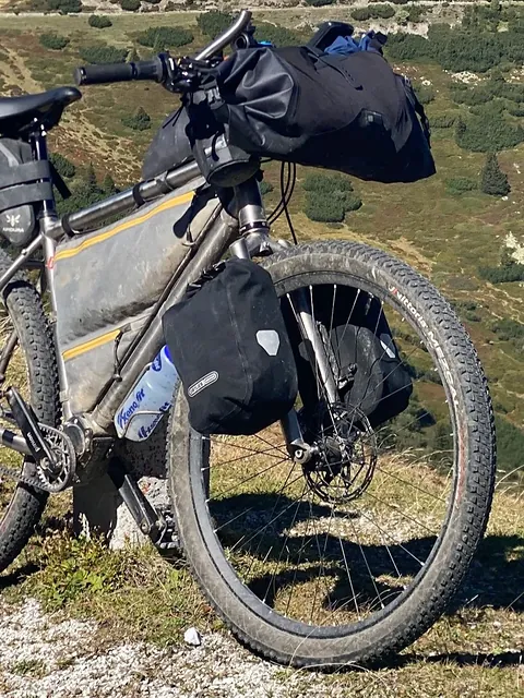 An adventure bike.