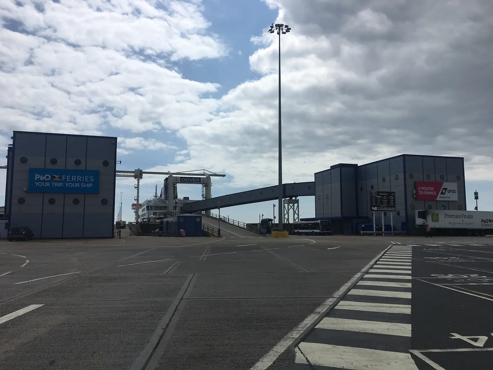 Dover docks.