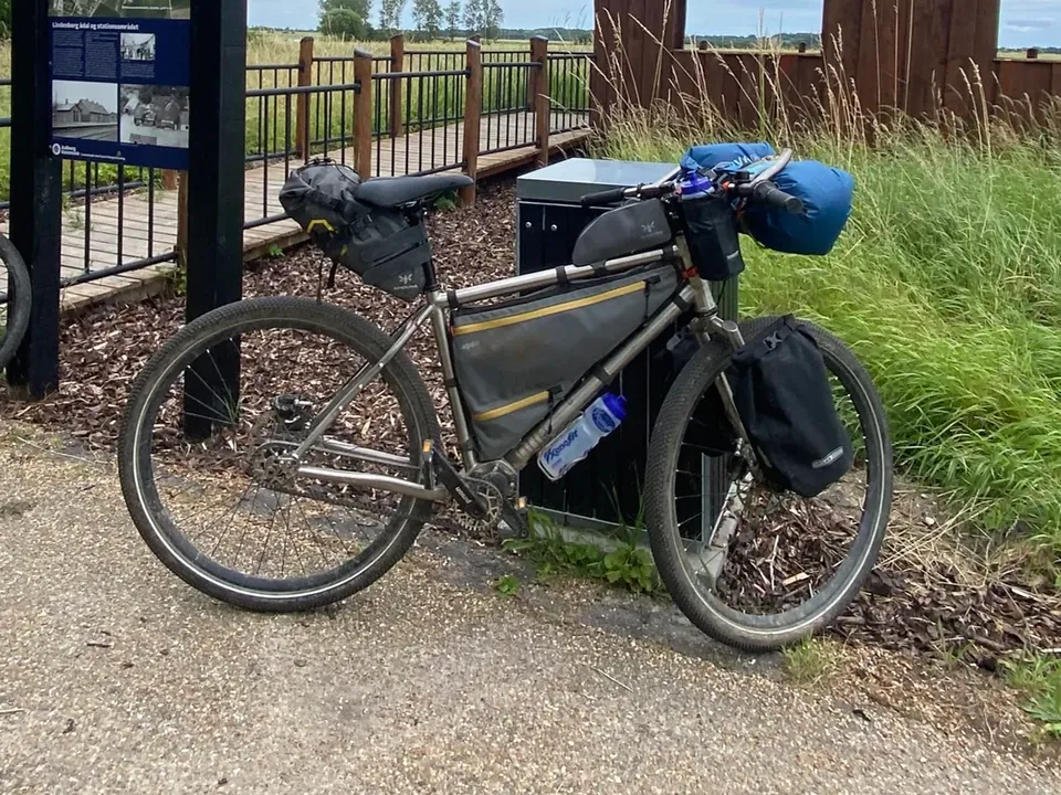 An adventure bike.